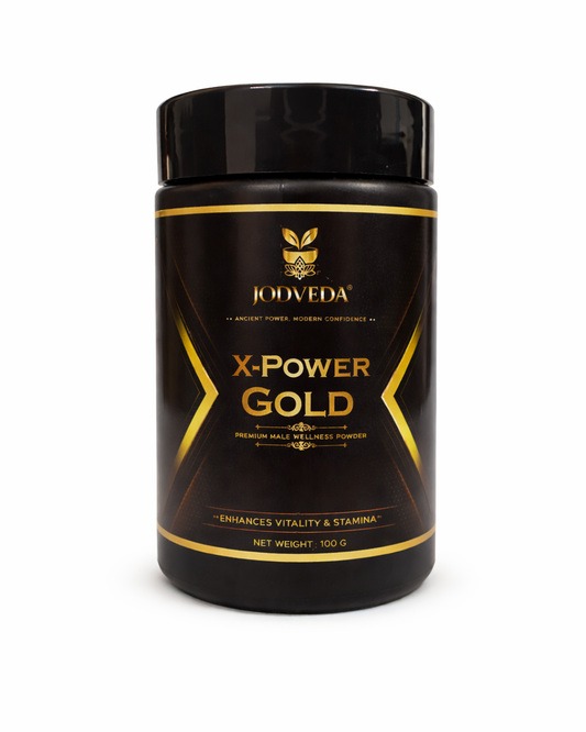 Jodveda X Power Gold Powder for Men | Ayurvedic Energy & Stamina Booster | Strength & Vitality Support | 100g