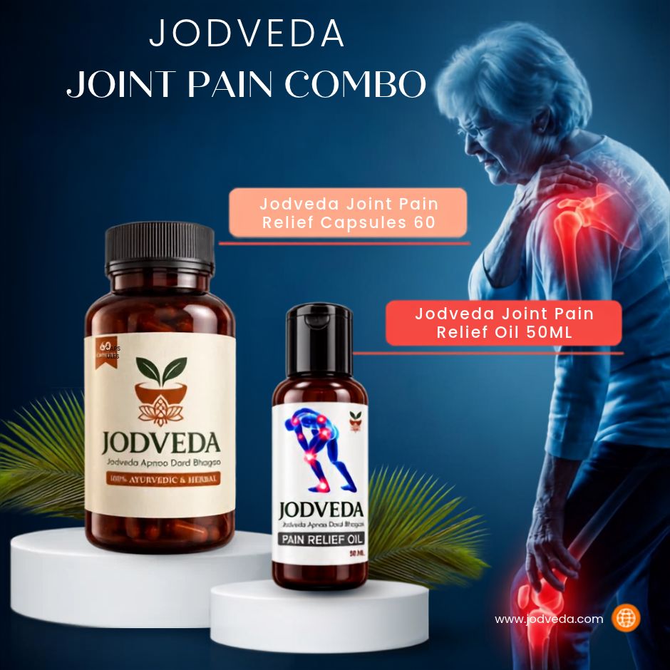 JODVEDA 100% Ayurvedic for Joint Pain, Knee Pain, Arthritis & Muscle Pain Relief Capsules