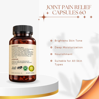 JODVEDA 100% Ayurvedic for Joint Pain, Knee Pain, Arthritis & Muscle Pain Relief Capsules