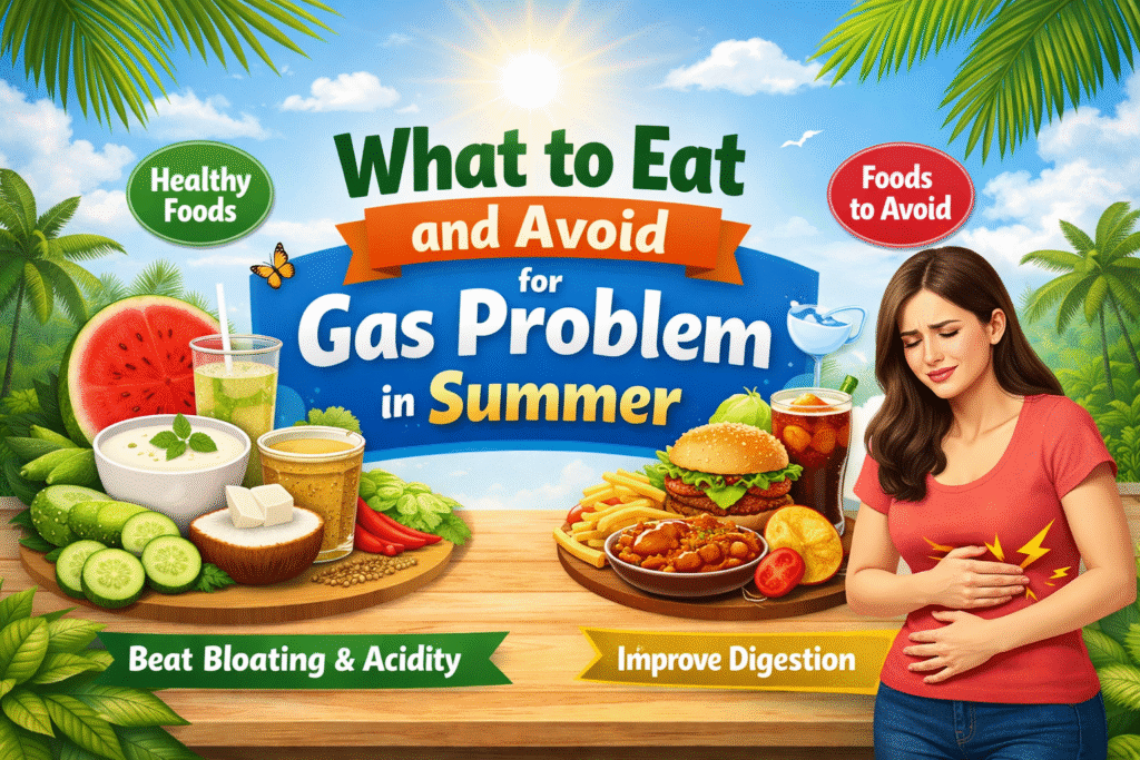What to Eat and Avoid for Gas Problem in Summer