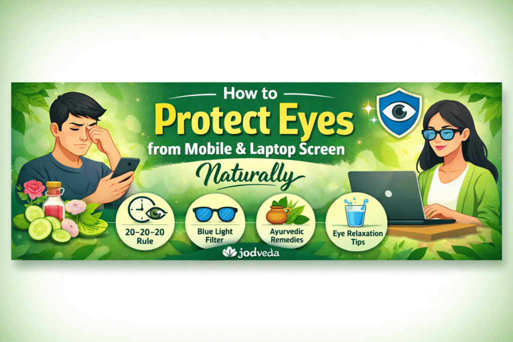 How to Protect Eyes from Mobile and Laptop Screen Naturally