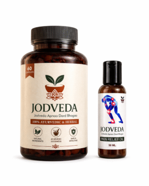 Jodveda Joint Pain Relief Combo | Ayurvedic Pain Relief Capsules (60 Capsules) + Pain Relief Oil (50ml)